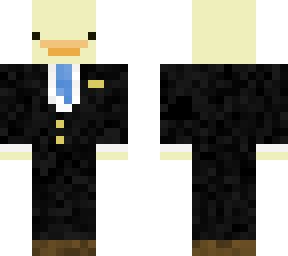duck in blue tie