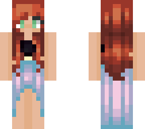 ginger aqua-pink dress