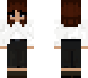 girl in a blouse but without the second layer