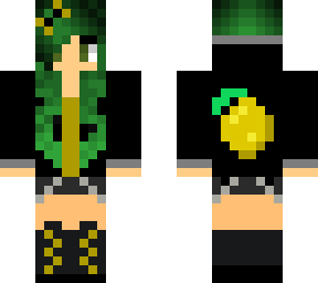 green hair lemon girl