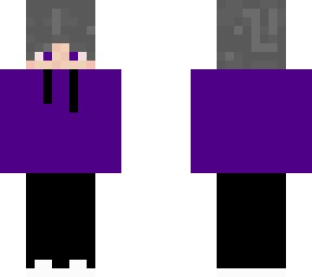hair base purple hoodie skin