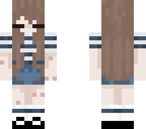kawaii striped shirt girl with closed eye's<3