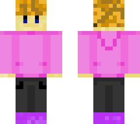 pink hoodie blonde hair