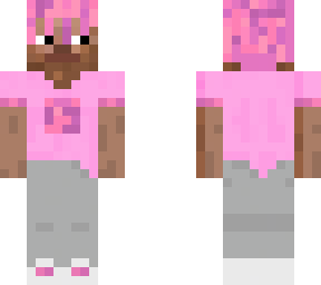 Pink Mumble Rapper Steve Edit | Minecraft Skin