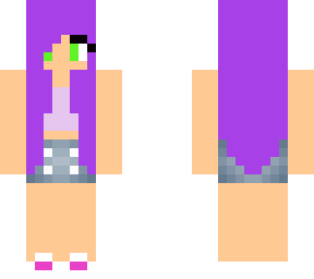 purple hair girl