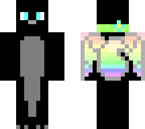 rainbow dragon wolf