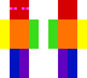 rainbow enderman ~perfectly camouflaged and great for hide n' seek~