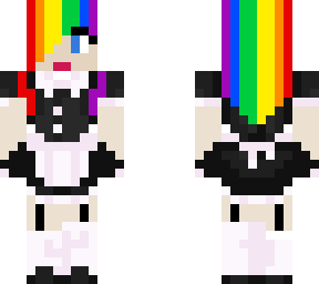 rainbow hair maid