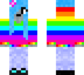 rainbow wolf girl