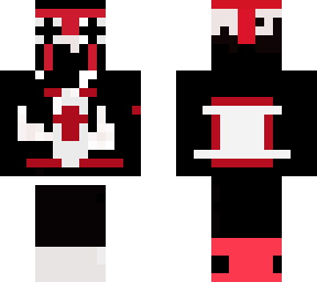 red minecraft skin