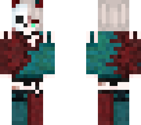 Half Skull Minecraft Skins