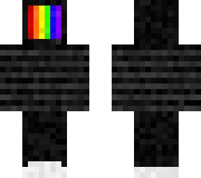 t.v head in black sweater