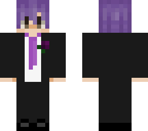 wedding suit purple tie