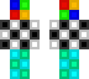 weird cube skin think