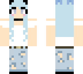 blue cat girl