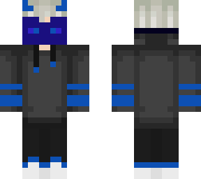 blue masked demon