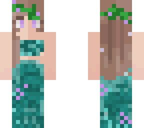 blueish green mermaid