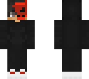 boy with ghost red skull