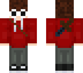 boy with netherite sword