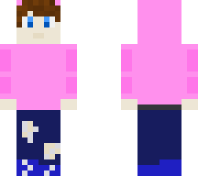boy with pink hoodie