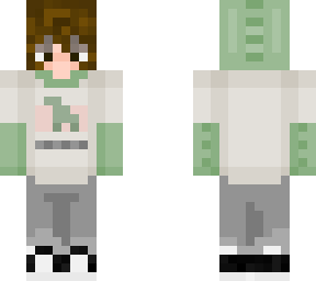 brunette girl dino hoodie
