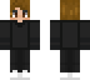 chill black themed character.