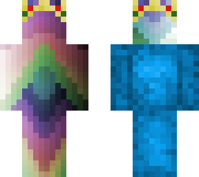 colorful spirit in a crown