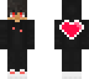 cool skin with heart on back