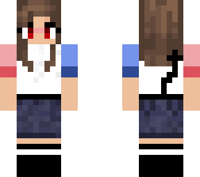 cute demon girl with cotton candy shirt