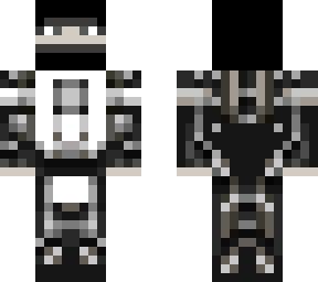 fully black and white ronin