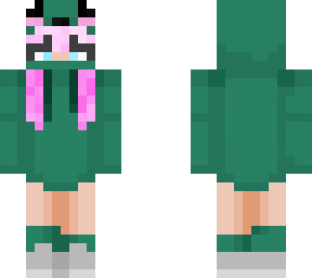 girl in frog hoodie