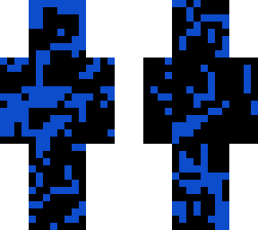 glitched blue