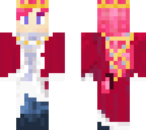 king wearing jewerly