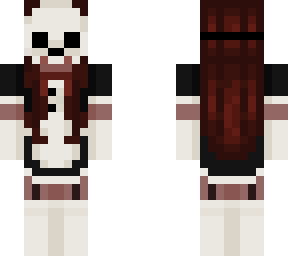 maid with a skull mask