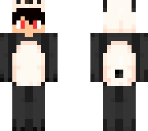panda onsie black hair