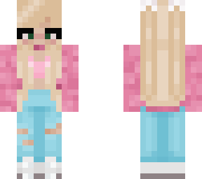 pink fluffy coat