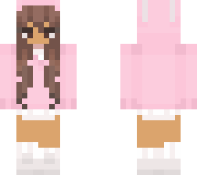pink hoodie