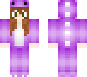 purple dino girl