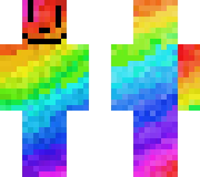 rainbow with drunk smile