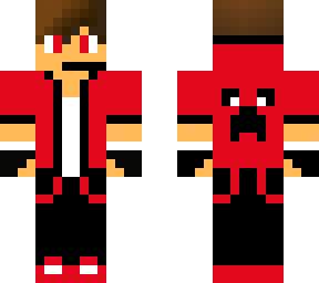 Red gaming boy | Minecraft Skin