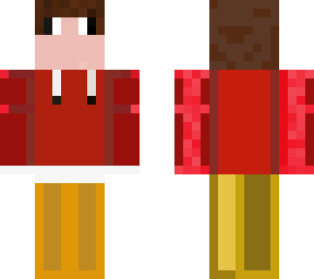 red hoodie man