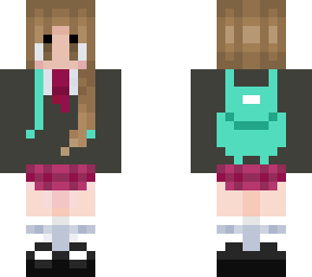 school girl with backpack