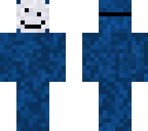 The blue man with a mask | Minecraft Skin