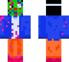 black-light neon clown