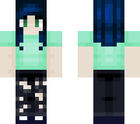 blue girl