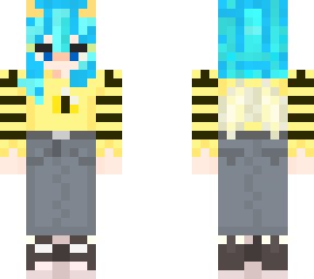 blue haired bee