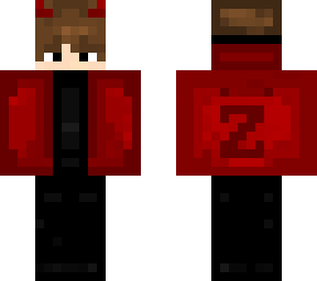 boy with red jacket