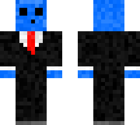 business suit blue slime