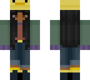 colorblock duck girl