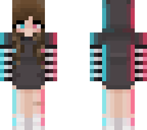 edited glitch girl
